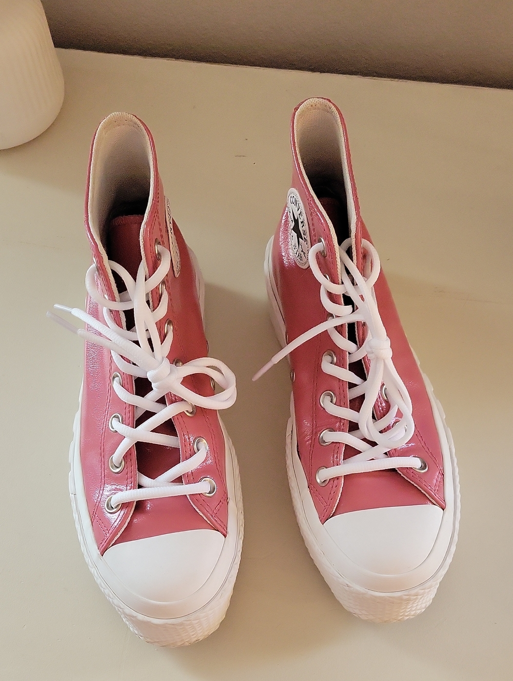 Converse Pink High-Top Platform Sneakers - Women's